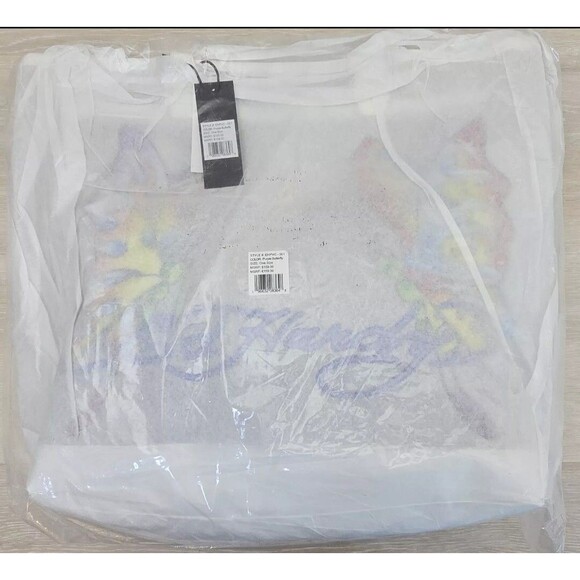 Ed Hardy Bag PURPLE BUTTERFLY Shoulder Purse Large Tote Clear NWT (MSRP: $159) - Picture 10 of 10